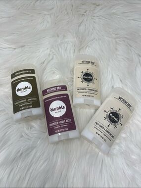 Humble Aluminum-Free Deodorant 4-Piece Bundle 2.5 Oz New